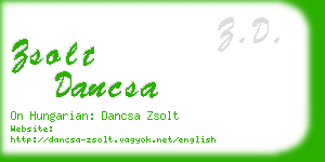 zsolt dancsa business card